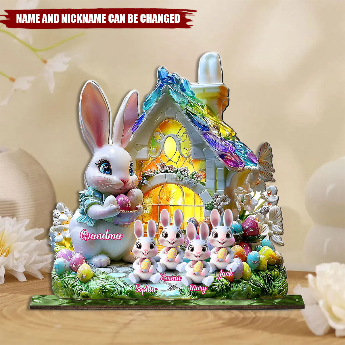 Personalized Grandma 2-Layered Big Freestanding - Gift For Grandma