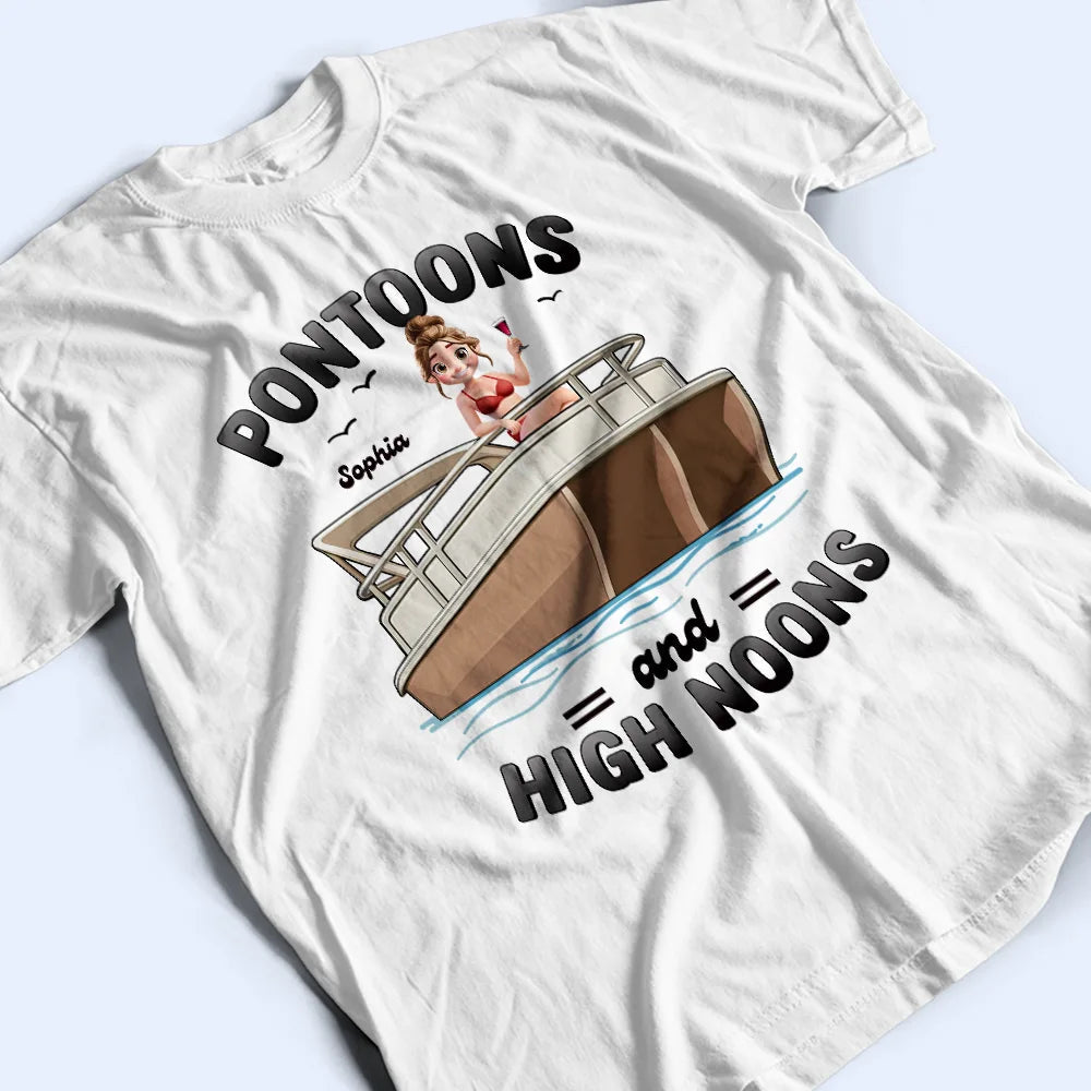 Girls Trip Pontoon & High Noons - Personalized T Shirt