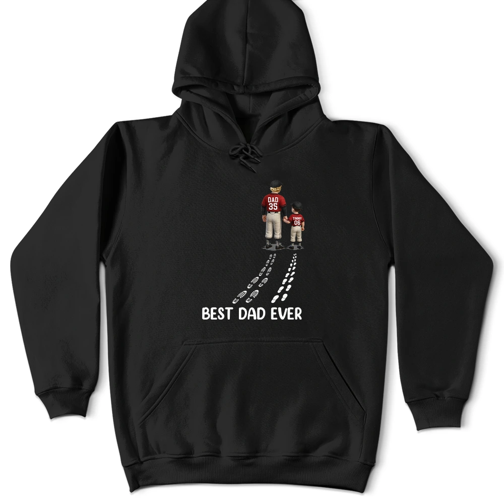 Baseball We Caught The Best Dad Ever - Personalized T Shirt