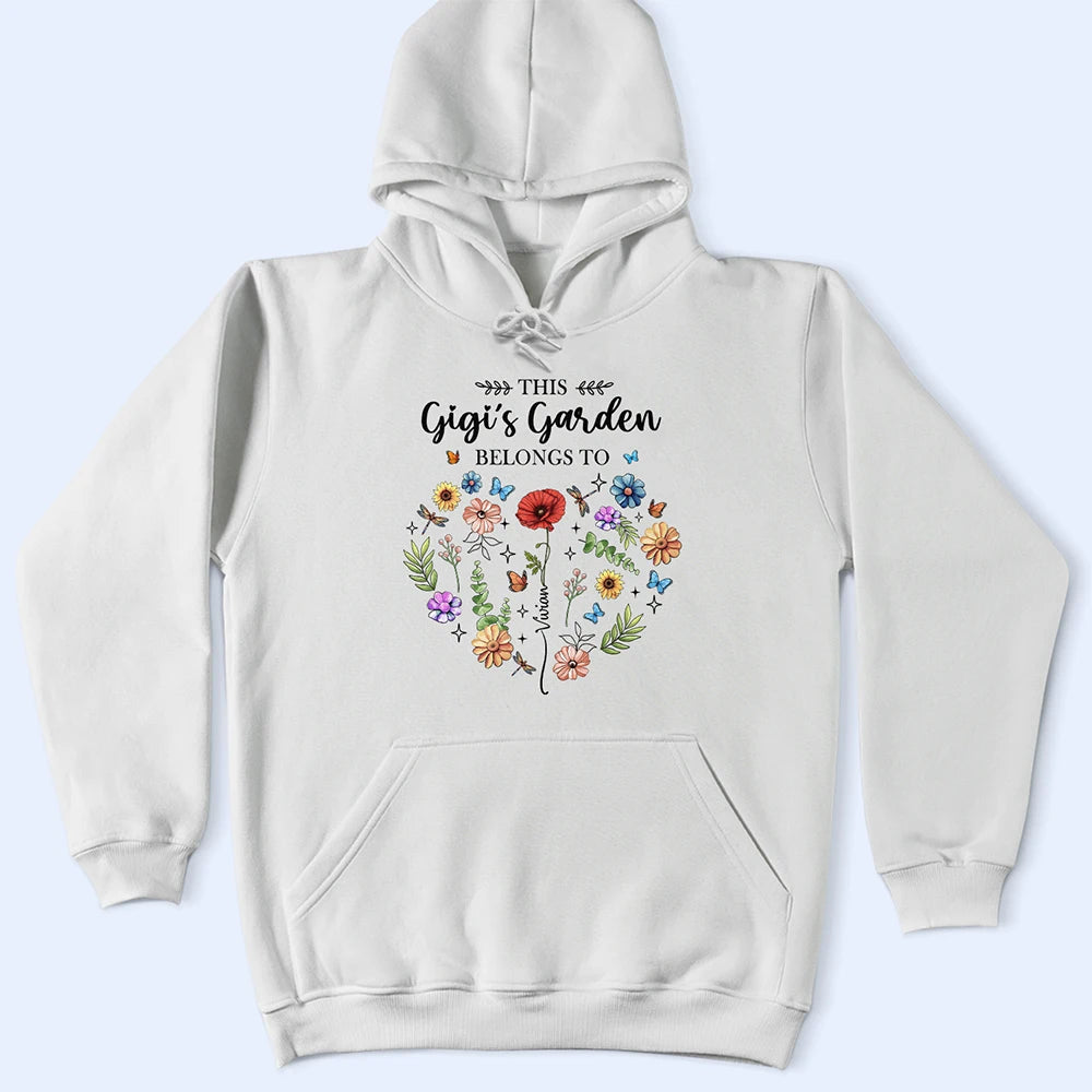 Birth Flower This Grandma's Garden Belongs - Personalized T Shirt
