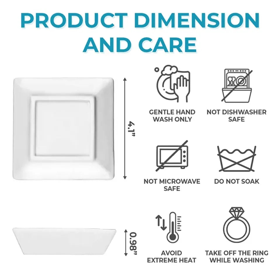 Christmas Trees Besties Sisters Personalized Jewelry Dish, Bridesmaid Gift, Best Friend Flower Ring Dish, Gift for Bestie, Christmas Gifts