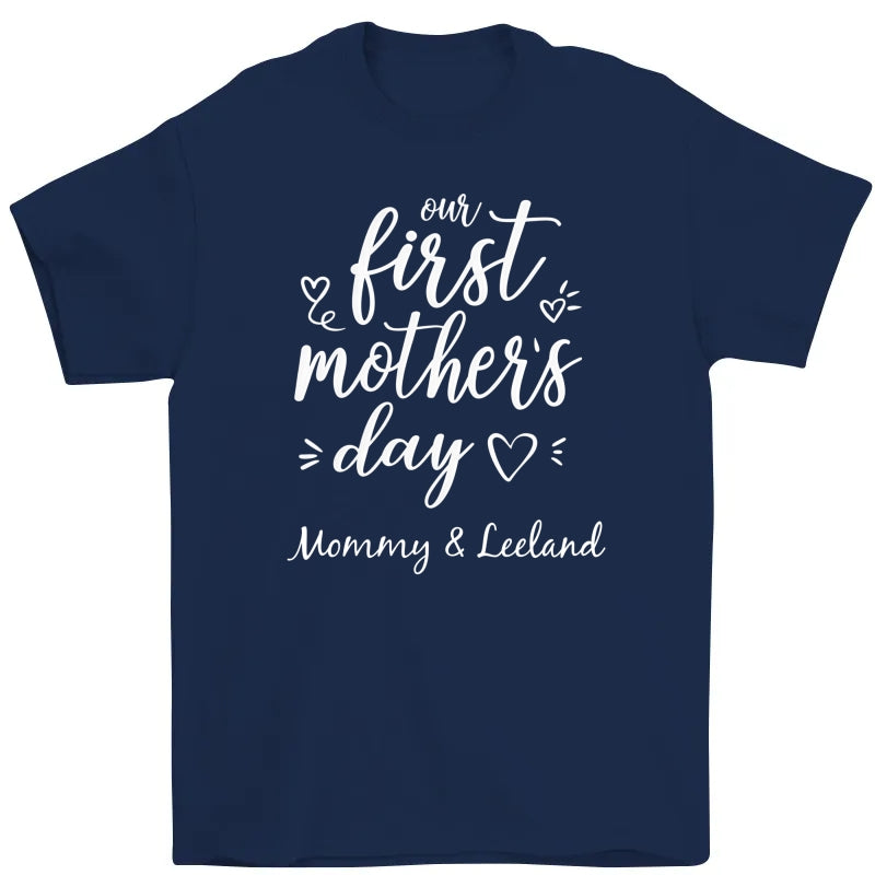 Personalized Mom T Shirt-Our First Mother's Day