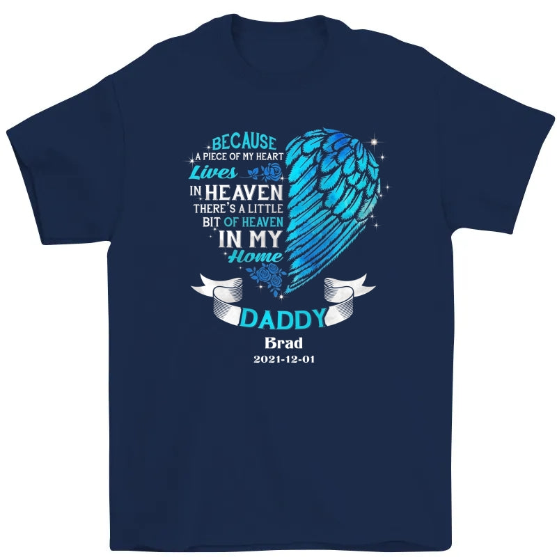 Personalized Heaven In Our Home Dad Memorial T Shirt