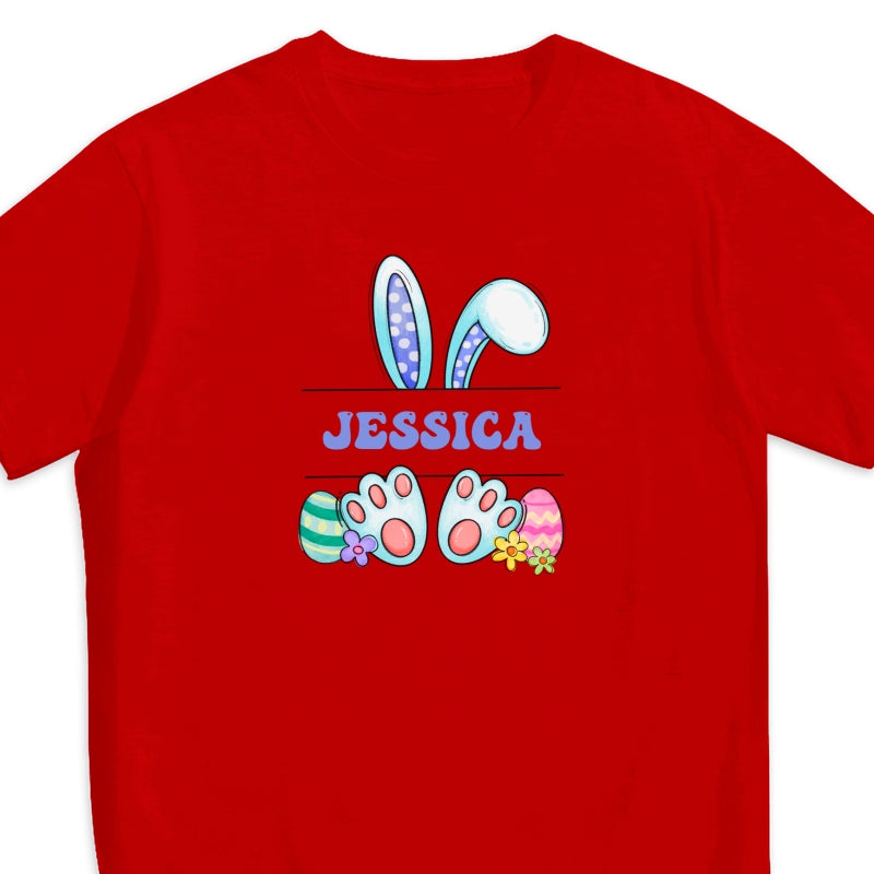 Cute Easter Bunny Personalized Baby Onesie Baby Shirt - Custom Baby Name