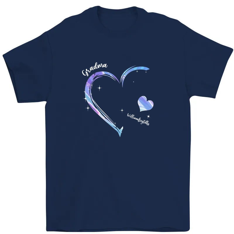 Personalized Grandma with Grandkids Names Hearts Shirt, Customized Grandma Gift,Grandma Life Shirt, Mothers Day Gift For Grandma