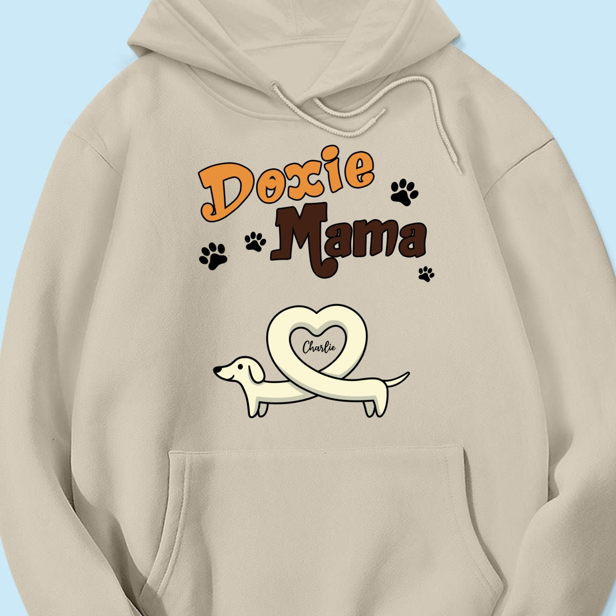 Doxie Mom Cute Heart Dachshunds Personalized Shirt