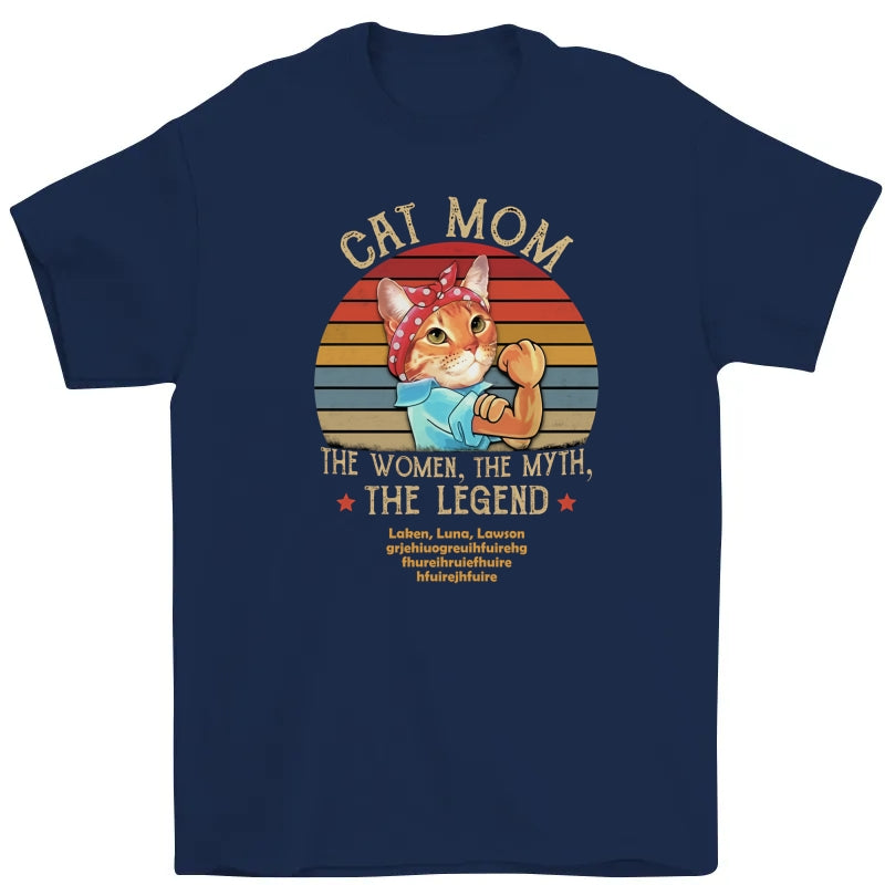 Personalized Cat Mom T Shirt