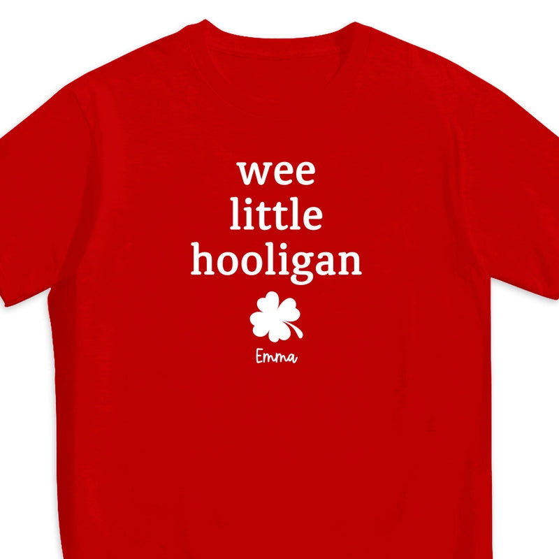 Wee Little Hooligan Custom Baby Name St. Patrick's Day Personalized Baby Onesie