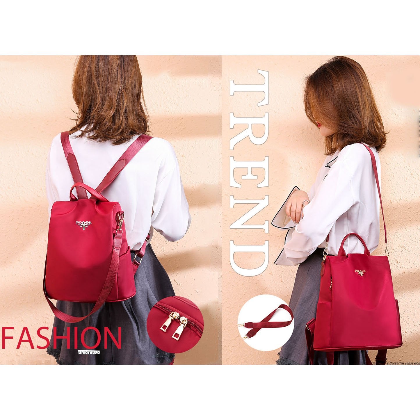 Be kind and bring wine Backpack No.TS82GH
