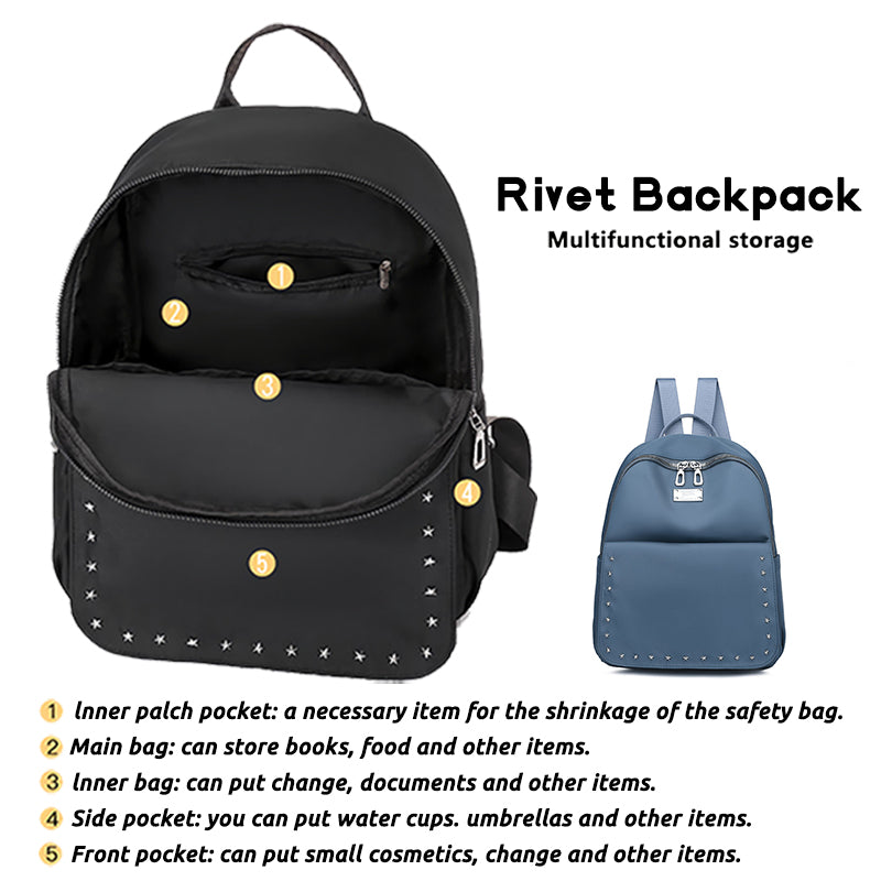 Birthday Gift Birth Month Fashion Girl Limited Edition Personalized Rivet Backpack