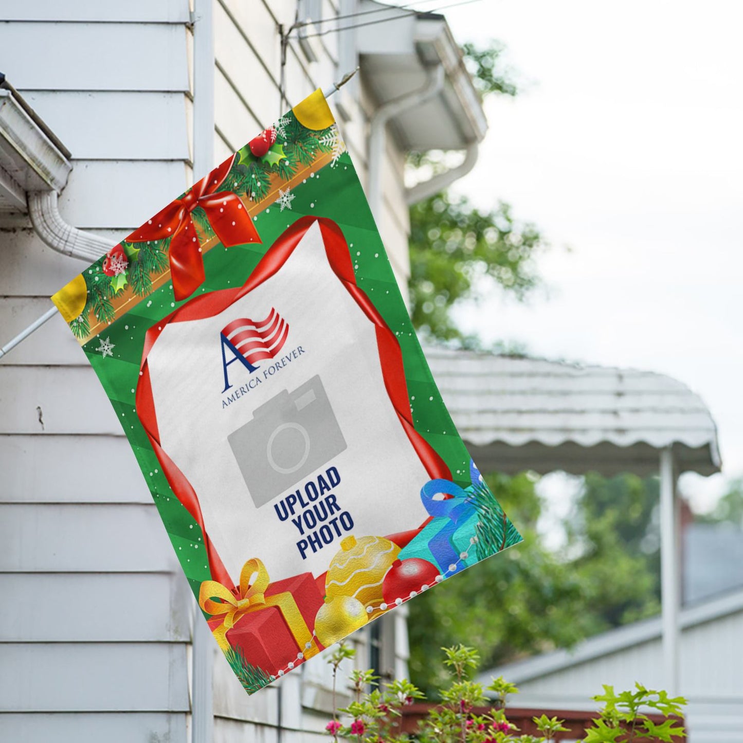 Personalized Christmas Gifts House Flag & Garden Flag