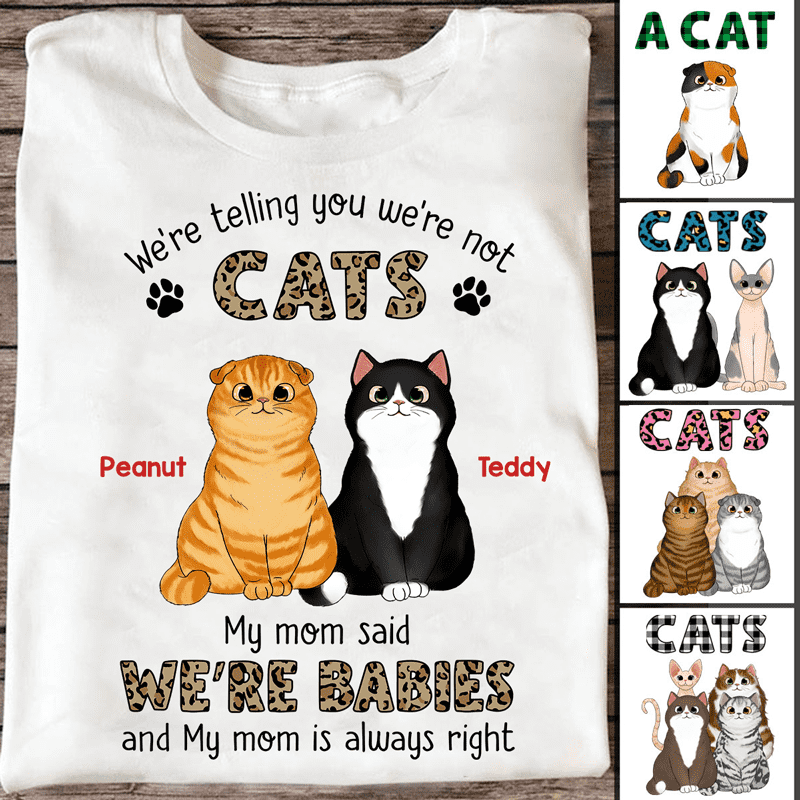 Fluffy Cats Baby Mom Said Personalized Tank Top