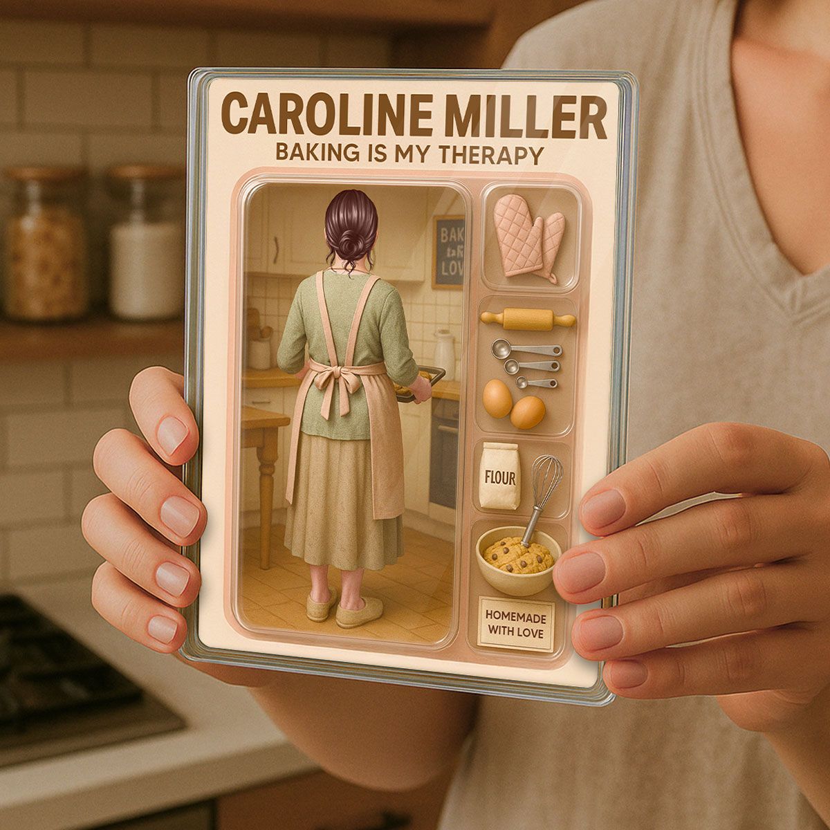 Baking Mom Grandma Mother's Day Gift Toy Box Figure Style Personalized Acrylic Block Plaque