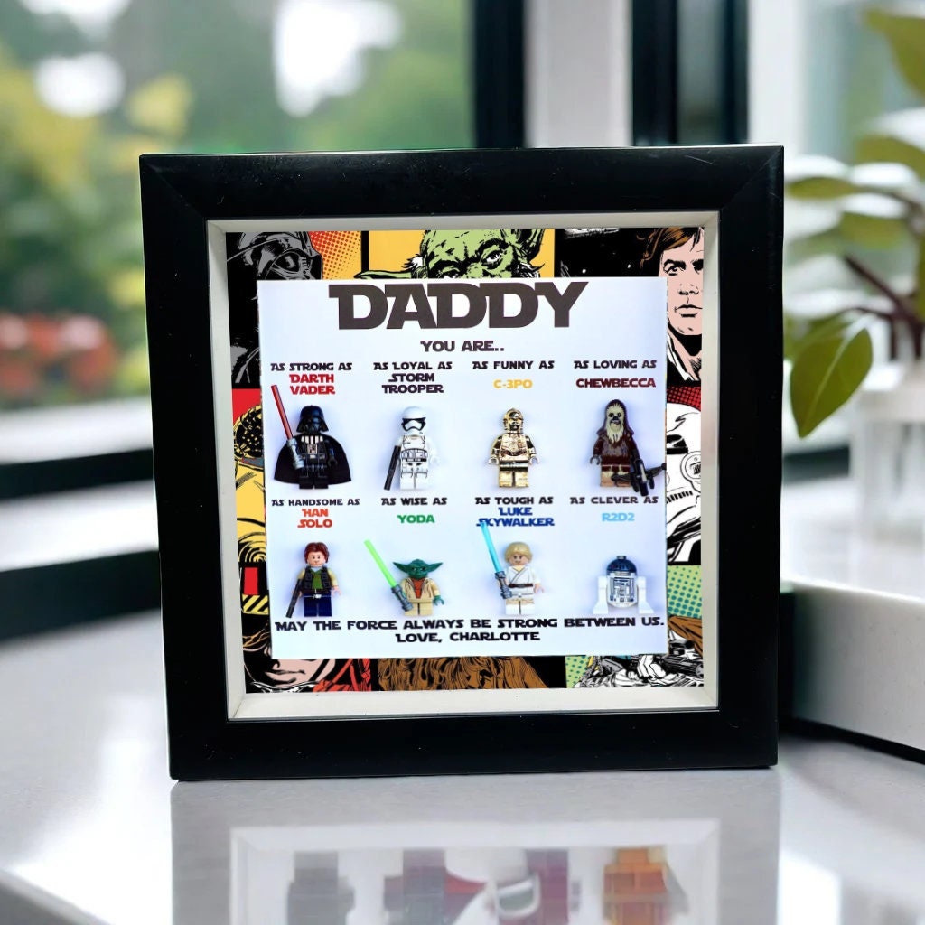 May The Force Always Be Strong Between Us - Gift For Father - Personalized Frame
