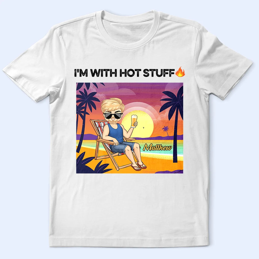 Tropical Hot Stuff Couple - Personalized T Shirt