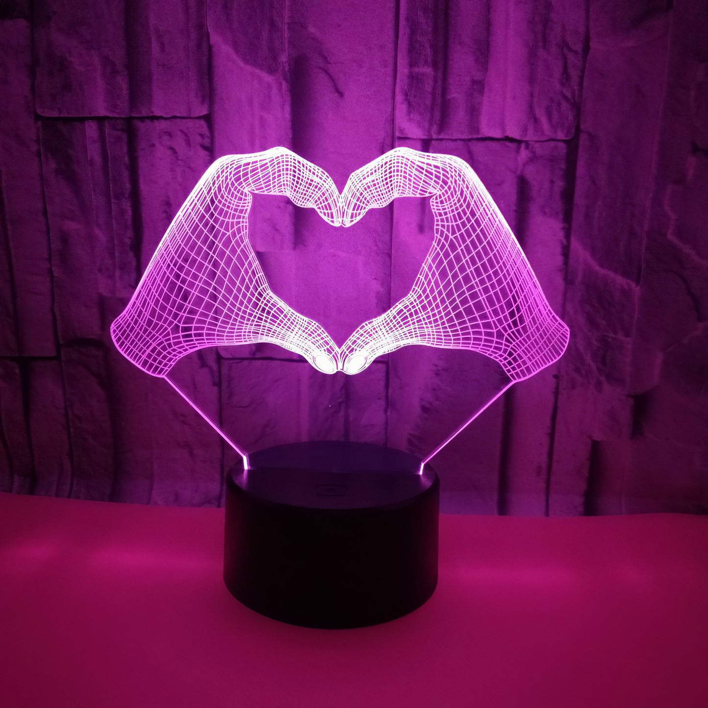 Personalized Photo LED Lights, 16 Colors Variable Couple Bedside Lamps, Valentine's Day, Wedding Anniversary Couple Gift