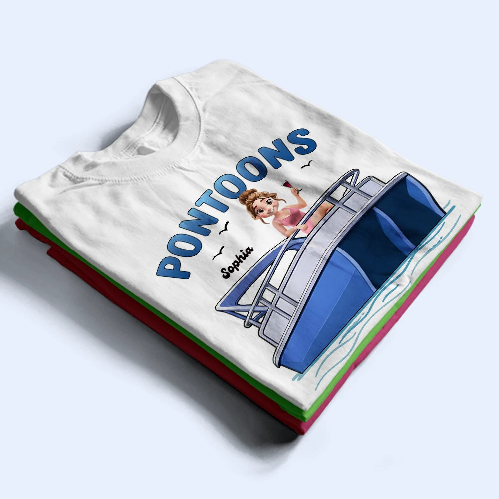Girls Trip Pontoon & High Noons - Personalized T Shirt