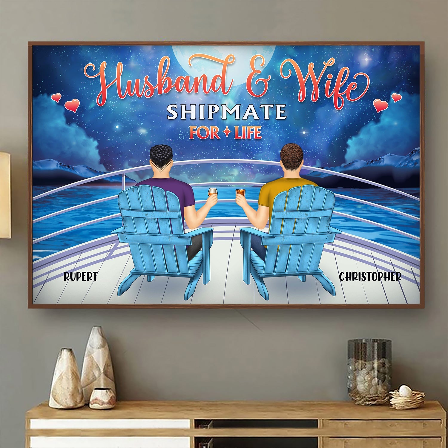 Cruising Partners For Life - Gift For Travel Couple, Cruising Couple - Personalized Custom Poster