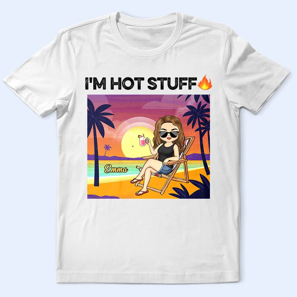 Tropical Hot Stuff Couple - Personalized T Shirt