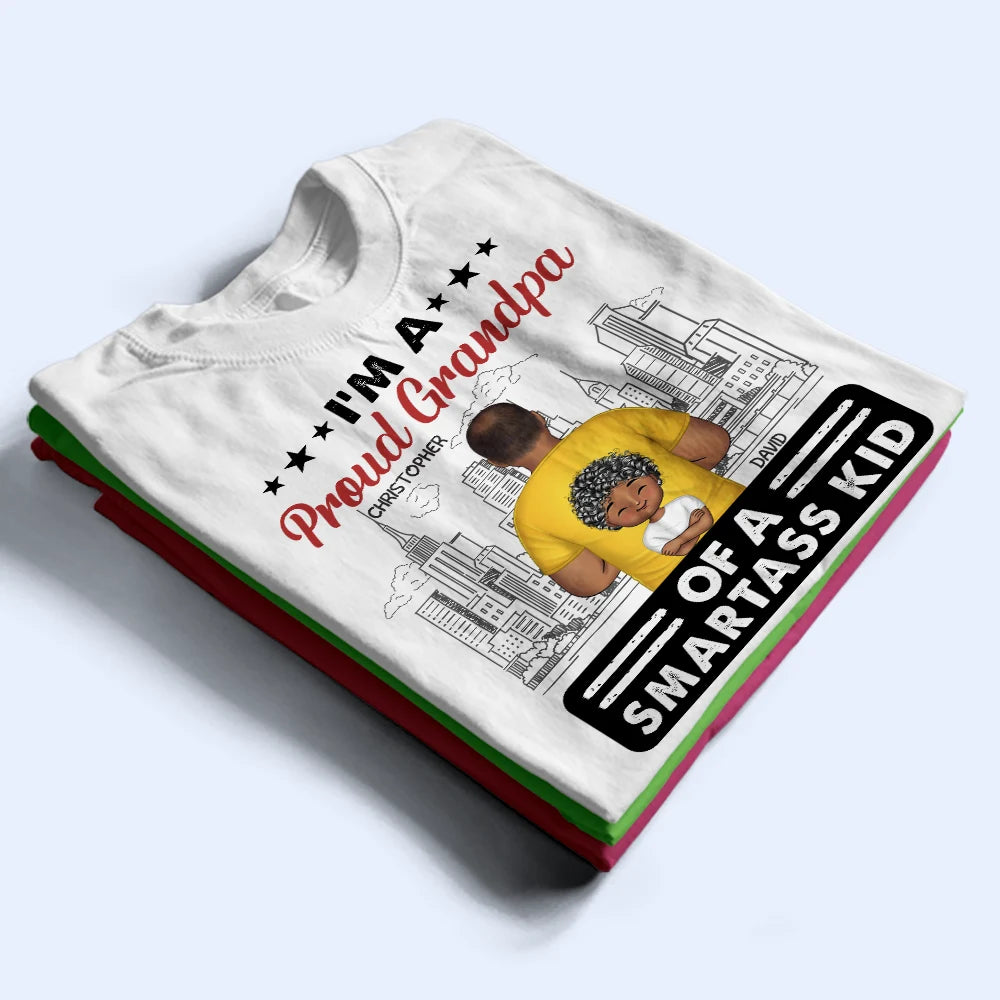 Proud Grandpa Of A Few - Personalized T Shirt