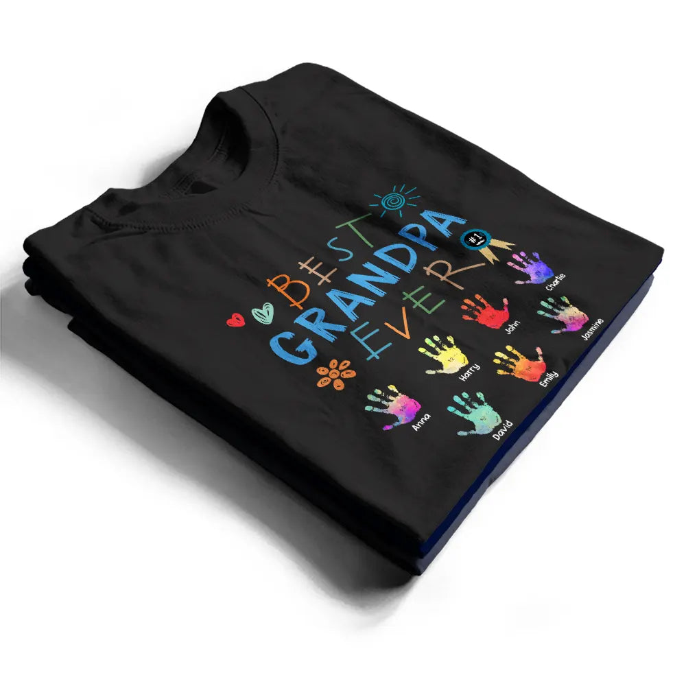 Best Grandpa Ever - Personalized T Shirt
