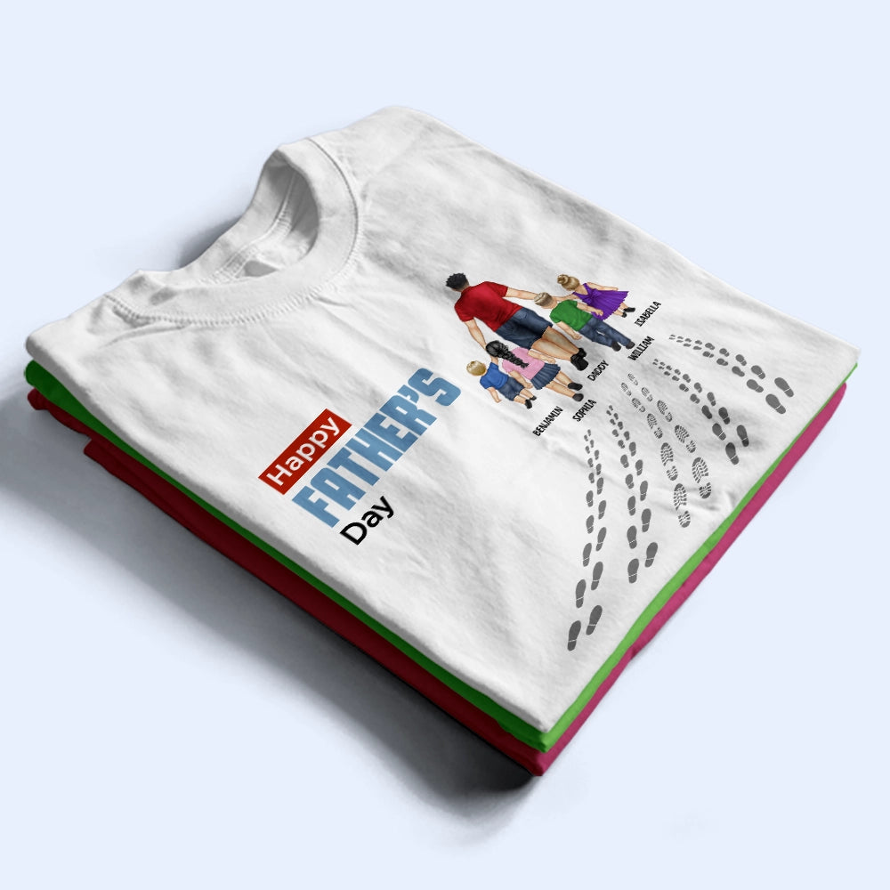 You'll Never Walk Alone Dad & Children - Personalized T Shirt