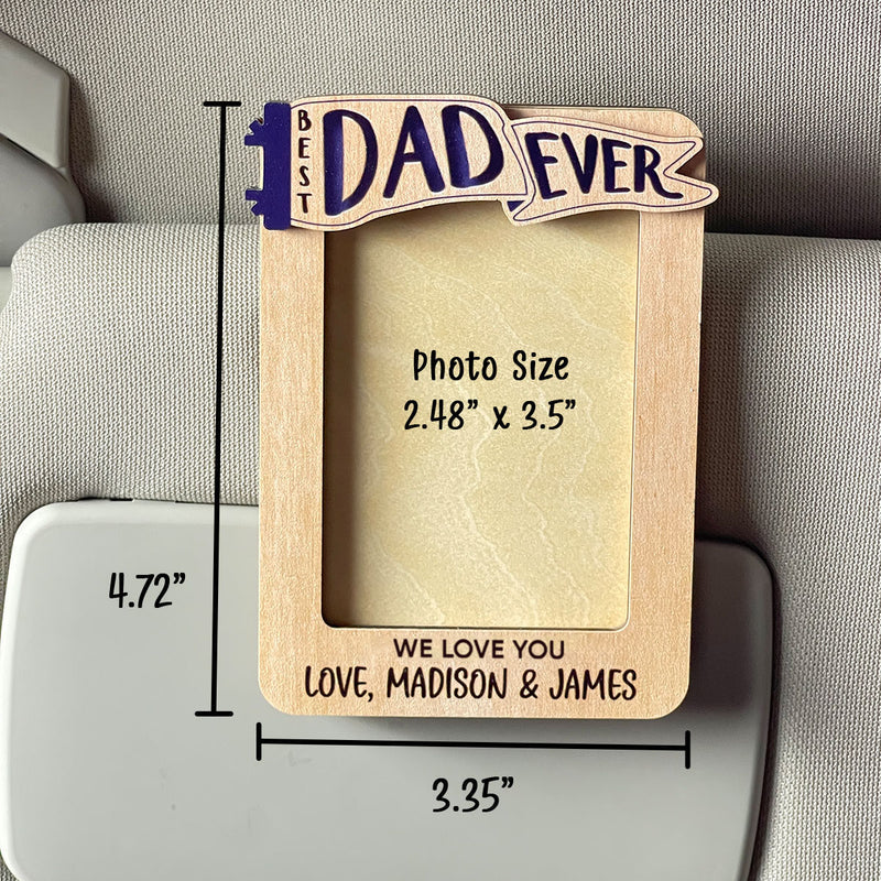 Personalized Picture Frame, Custom Photo Car Visor Clip