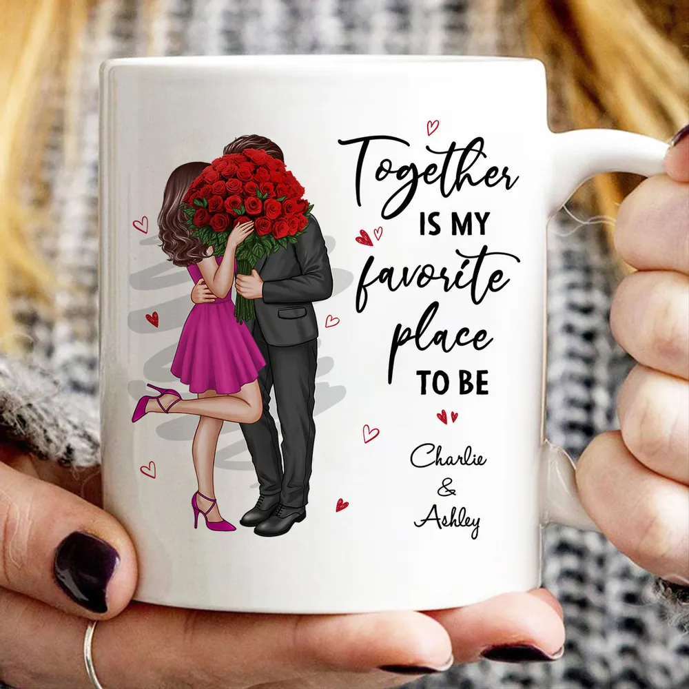 Elegant Couple Valentine‘s Gift For Him For Her Personalized Mug