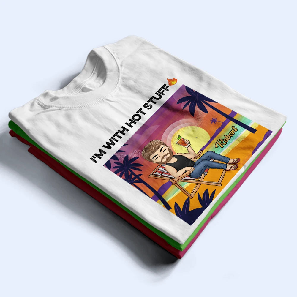 Tropical Hot Stuff Couple - Personalized T Shirt