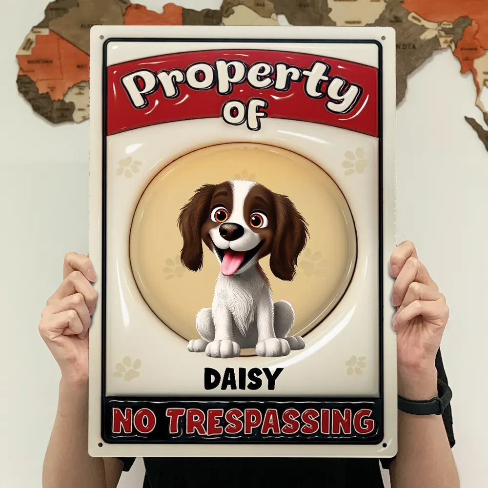 Property Of Dogs - Personalized Classic Metal Signs