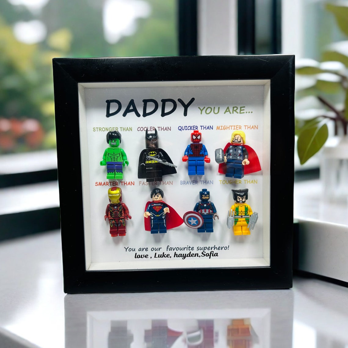 Daddy You Are Our Hero - Gift For Father - Personalized Frame