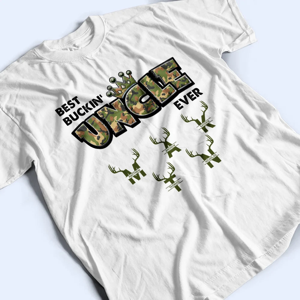 Best Buckin Dad Ever - Personalized T Shirt