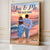 Back View Couple Embracing & Walking On The Beach Personalized Canvas, Heartfelt Gift For Couple, For Him, For Her, Boyfriend, Girlfriend, Husband, Wife