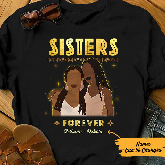 Personalized Sisters Forever BWA Friends T Shirt