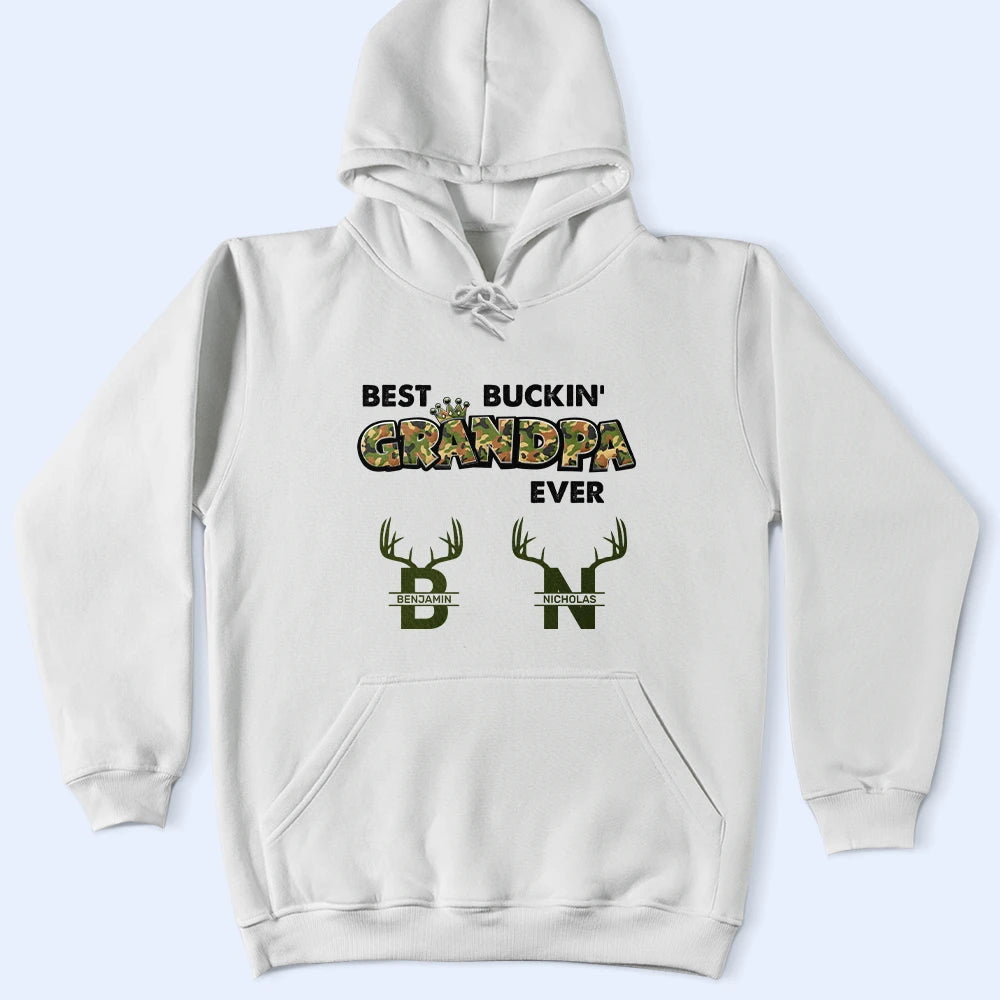 Best Buckin Dad Ever - Personalized T Shirt