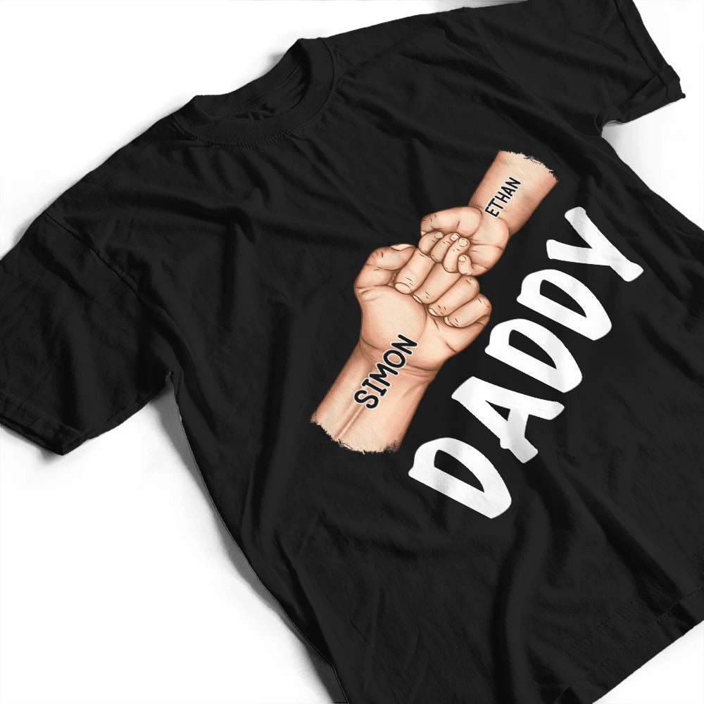 Dad Grandpa Fist Punch - Personalized T Shirt