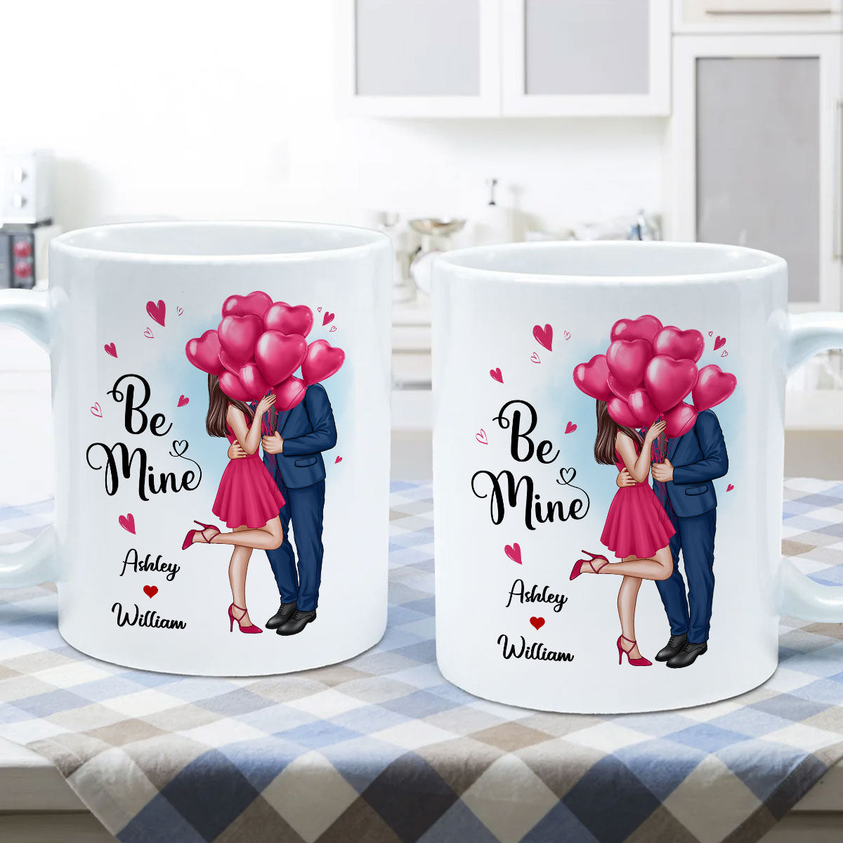 Elegant Couple Be Mine Personalized Mug