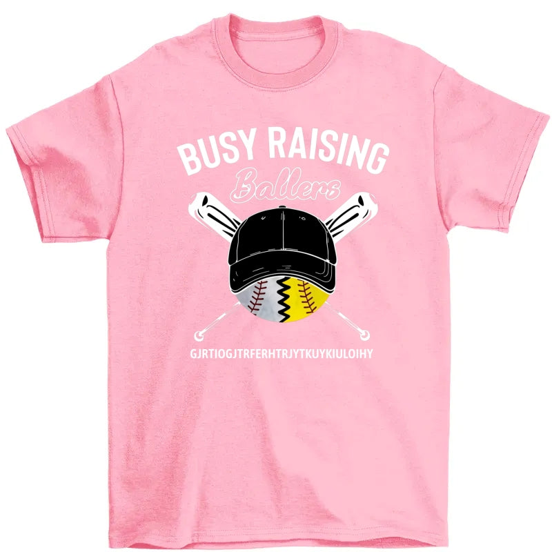 Personalized Dad Baseball Softball Black T Shirt