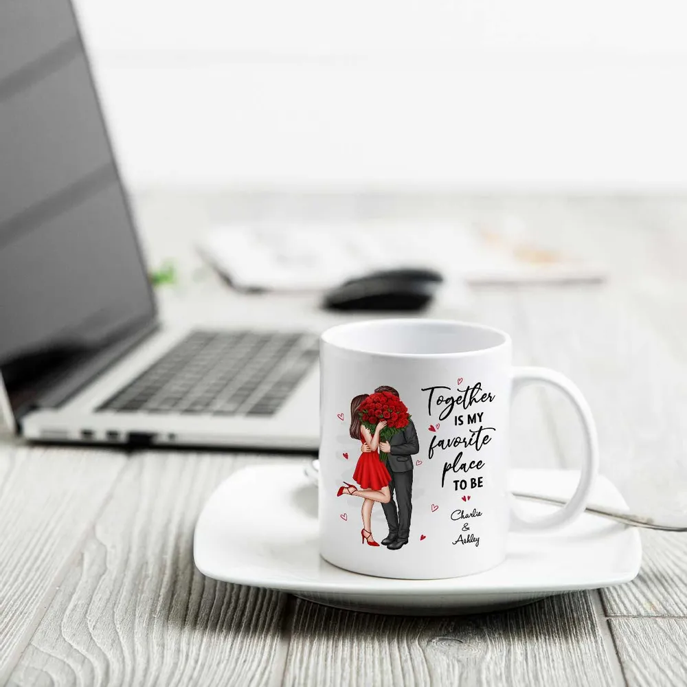 Elegant Couple Valentine‘s Gift For Him For Her Personalized Mug