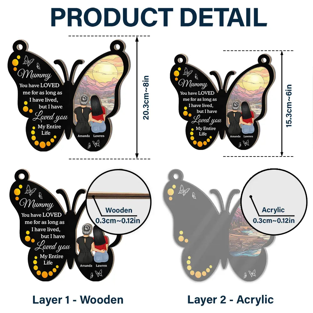 My Entire Life - Personalized Window Hanging Suncatcher Ornament