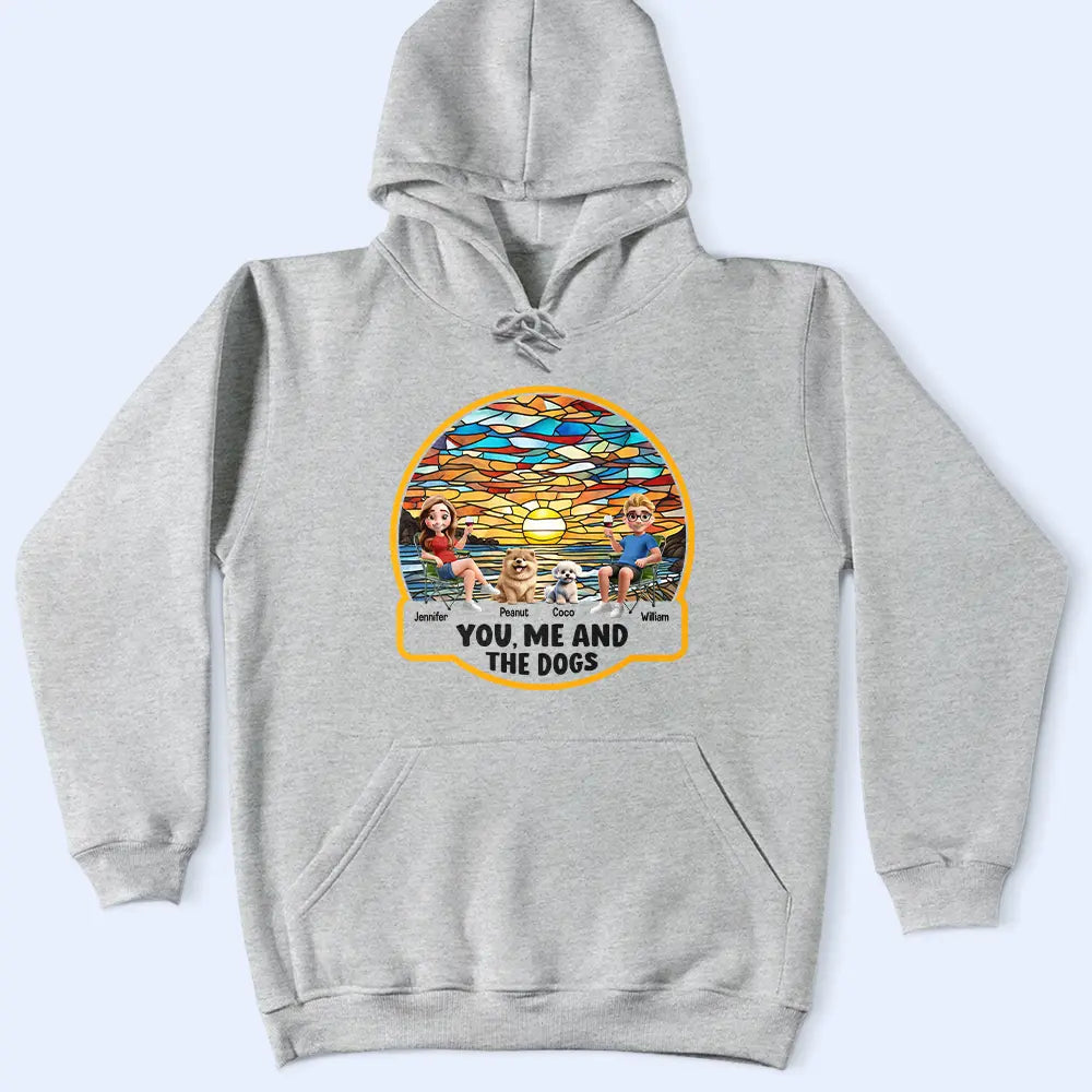 Beach You, Me And The Dog - Personalized T Shirt