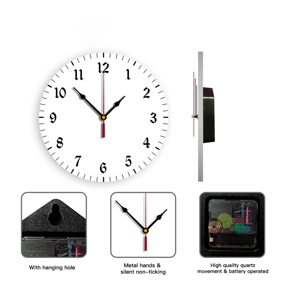 Personalized Couple Pinky Promise Hands Round Digital Wall Clock, You're My Missing Piece, Valentine's Day gift, Anniversary gift for Couples