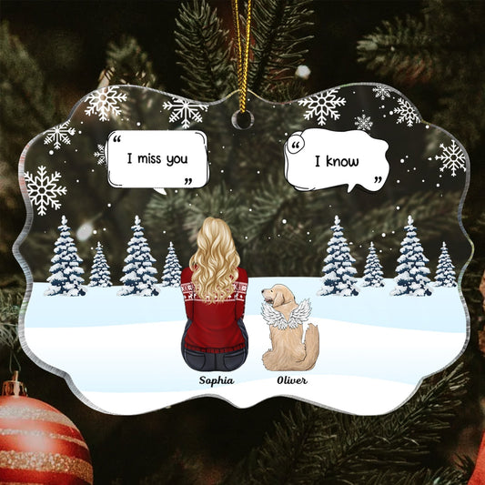 Personalized Medallion Acrylic Ornament 2 Test Product