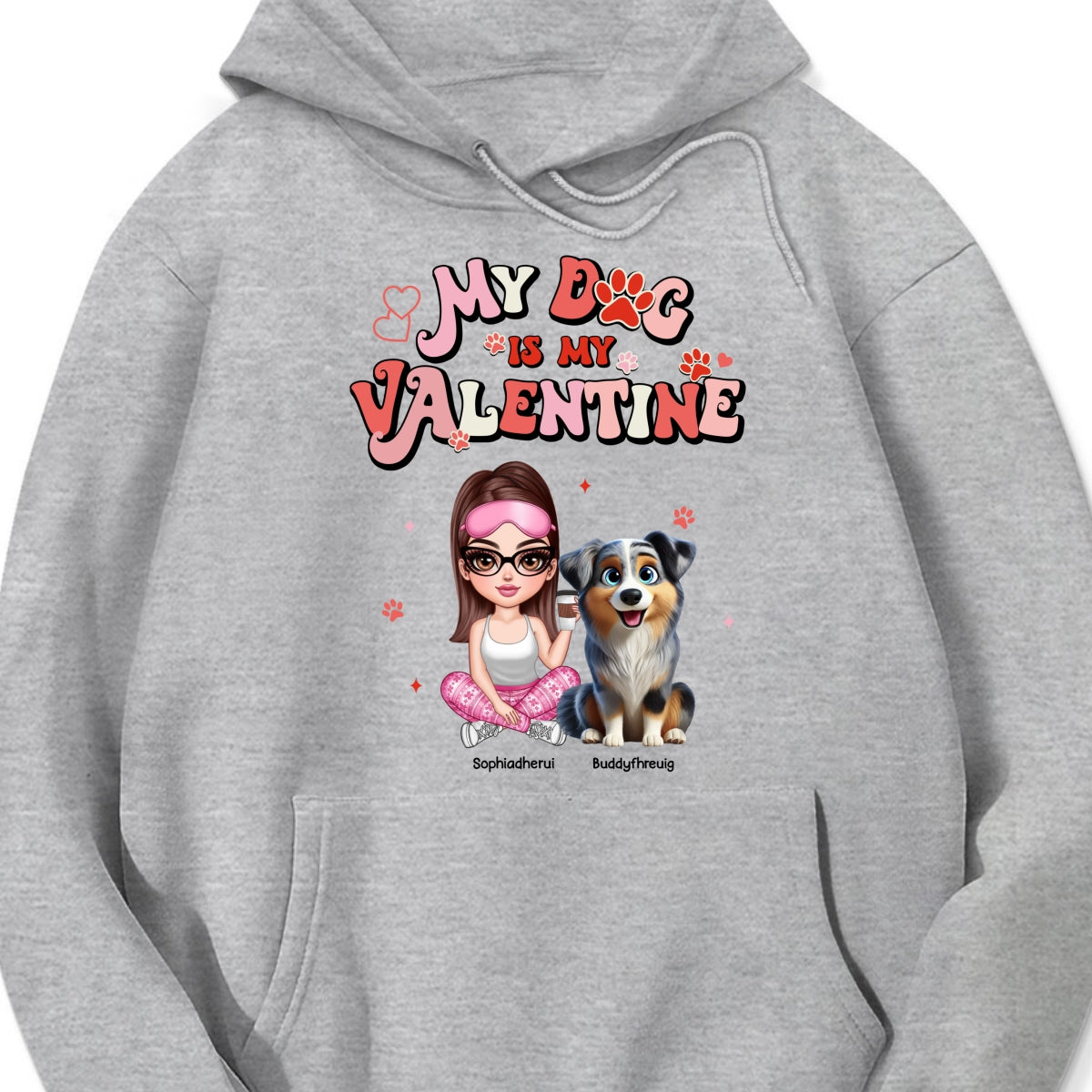 Personalized Valentine Shirt For Dog Mom, My Dogs Are My Valentine