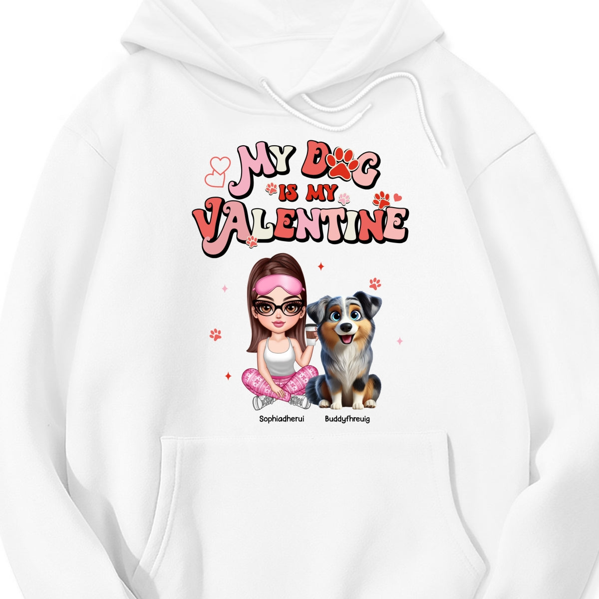 Personalized Valentine Shirt For Dog Mom, My Dogs Are My Valentine