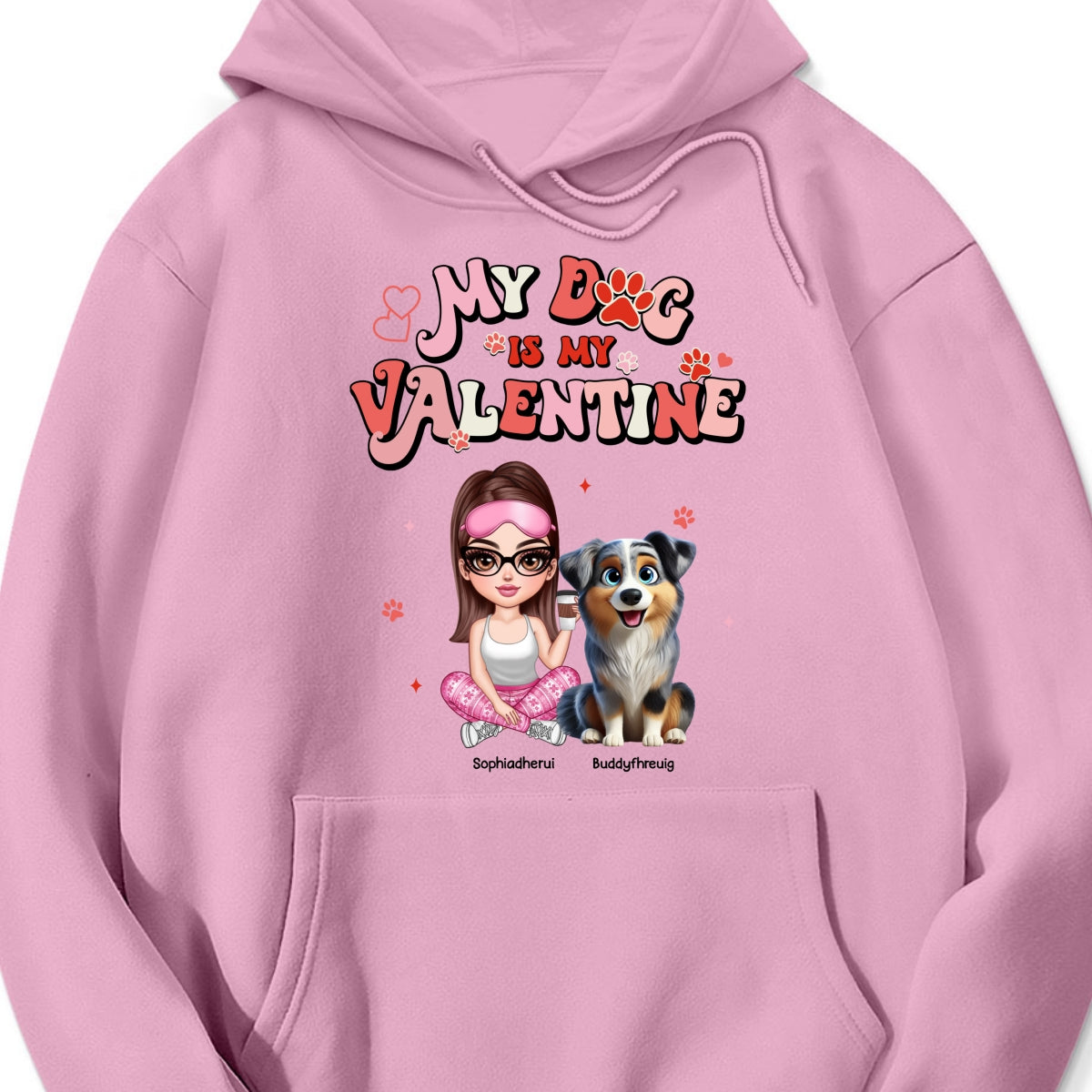 Personalized Valentine Shirt For Dog Mom, My Dogs Are My Valentine