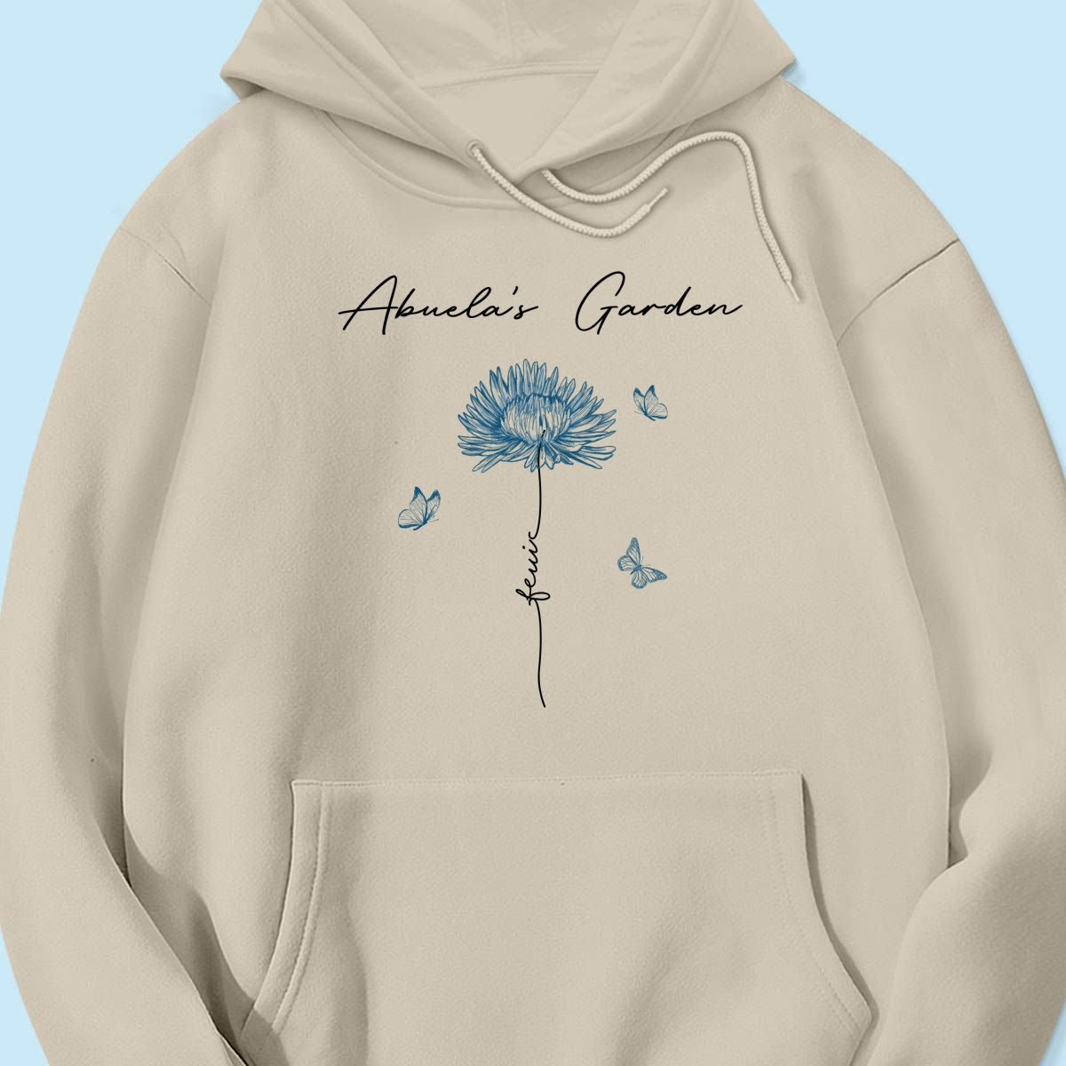 Grandma's Garden Retro Vintage Birthmonth Flowers Personalized Shirt, Grandkids Names Floral Gift for Grandma, Mom