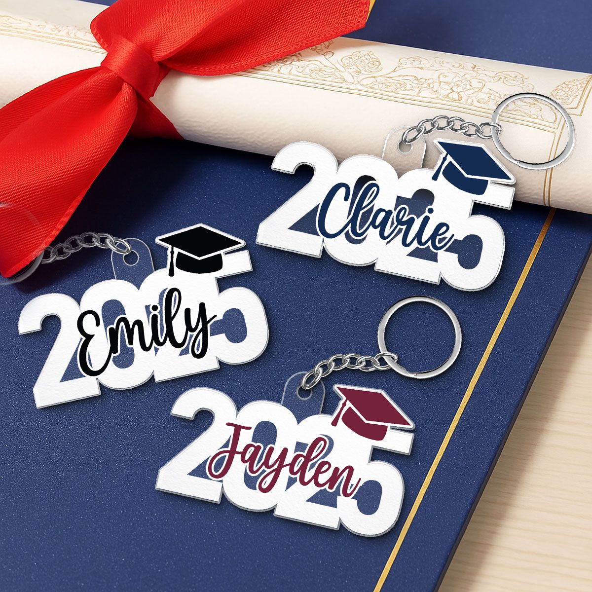 2025 Graduation Senior Custom Name Personalized Acrylic Keychain