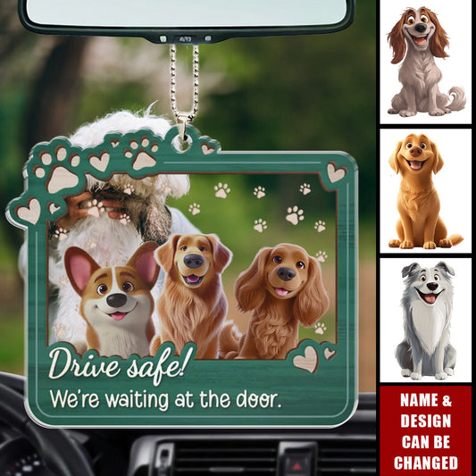 Furry Friends Make Life Better - Dog & Cat Personalized Custom Car Ornament