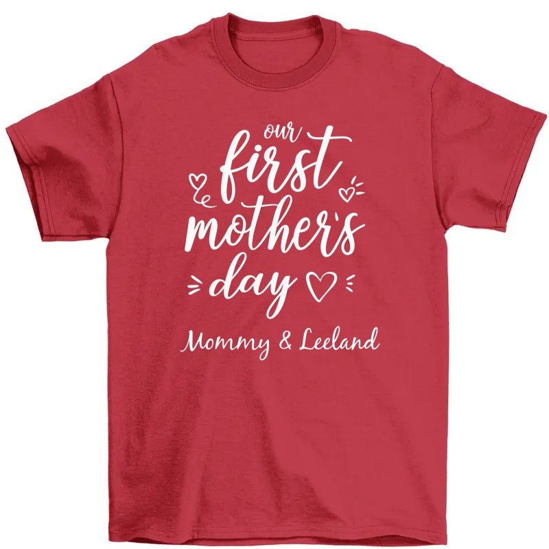 Personalized Mom T Shirt-Our First Mother's Day